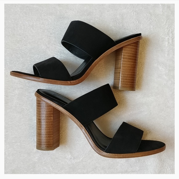 Joie Shoes - Joie Maha Slide Sandal - Black Suede